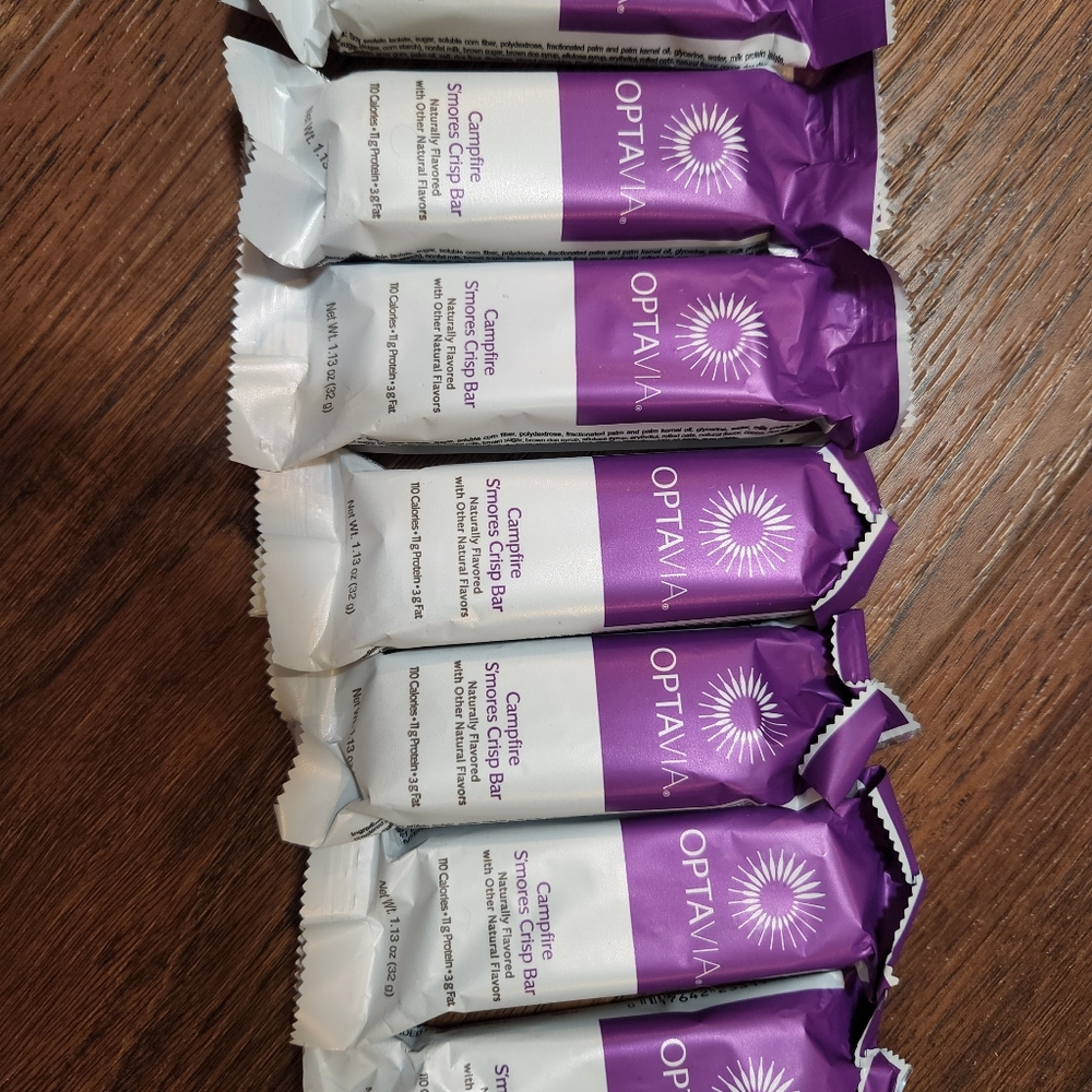 Optavia campfire S'mores crisp bar,.lot of 7 unexpired